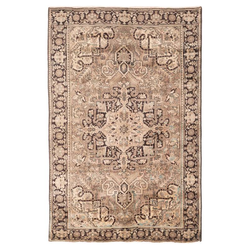 ECARPETGALLERY Hand-knotted Sarabi Brown, Taupe Wool Rug - 7'3 x 11'0