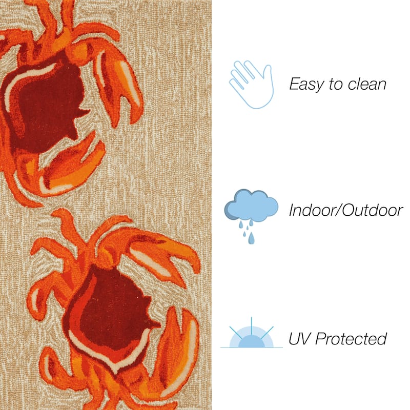 Liora Manne Frontporch Crabs Indoor/Outdoor Mat
