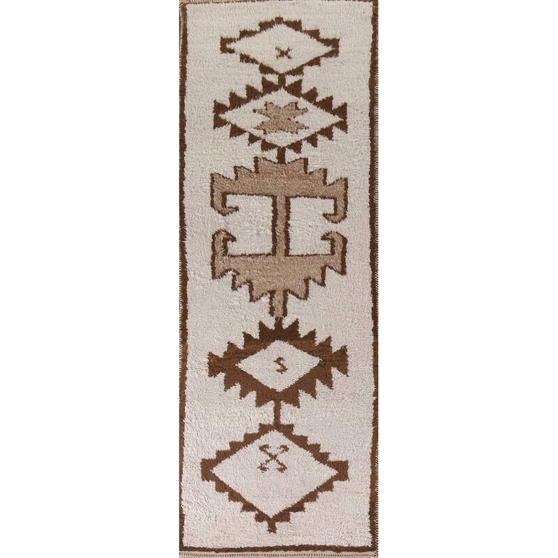 Anatolian Turkish Runner Rug Handmade Oriental Wool Carpet - 3'2"x 11'7"