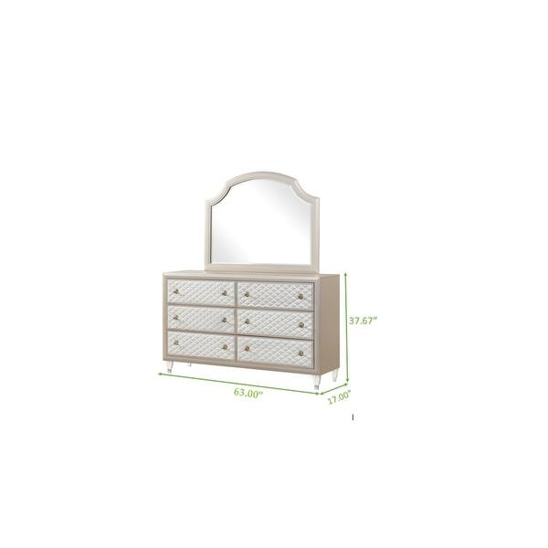 ivory colored dresser Steagall Ivory Beige Dresser