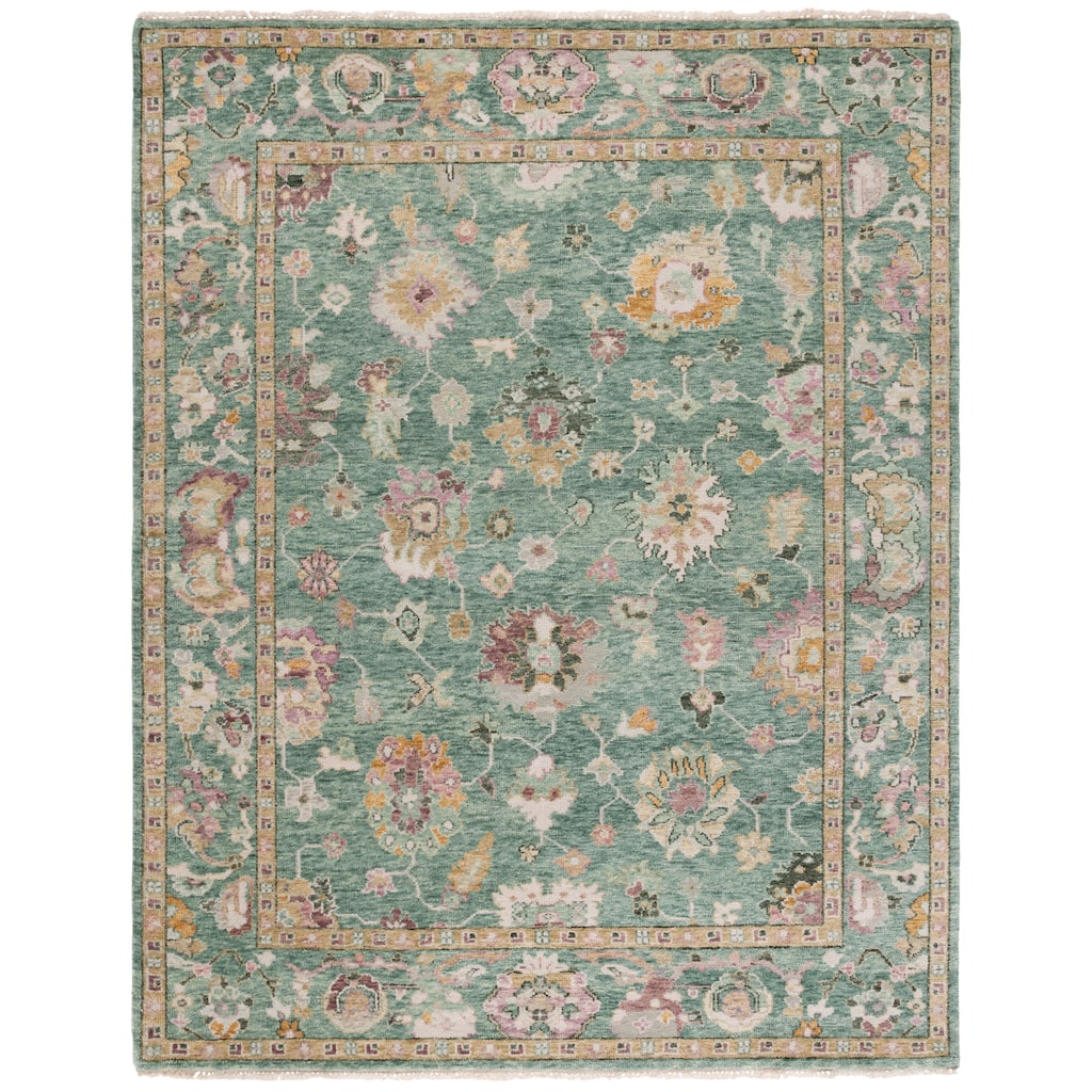 SAFAVIEH Hand-Knotted Samarkand Ljosbra Traditional Wool Rug