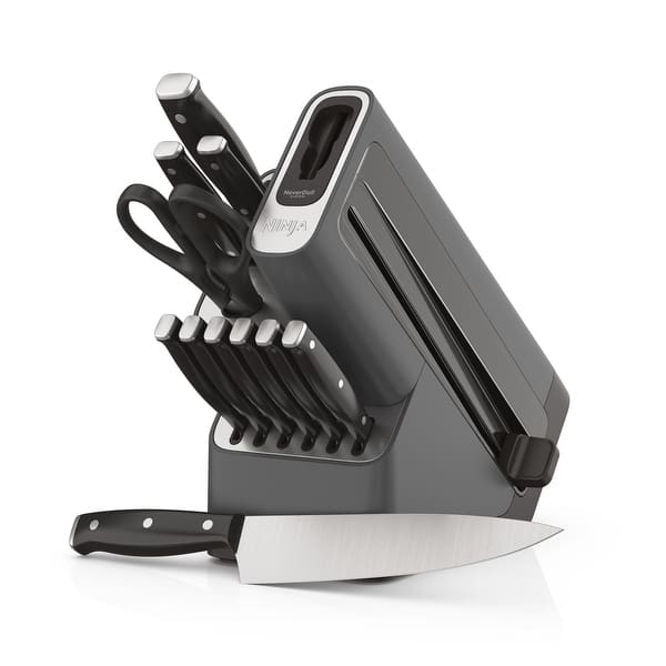 Ninja Foodi NeverDull Essential 12pc Knife System with Built-in Sharpener - Black and Gray
