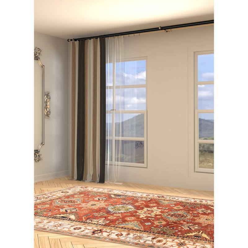 ECARPETGALLERY Hand-knotted Jules Sultane Copper Wool Rug - 5'10 x 9'1