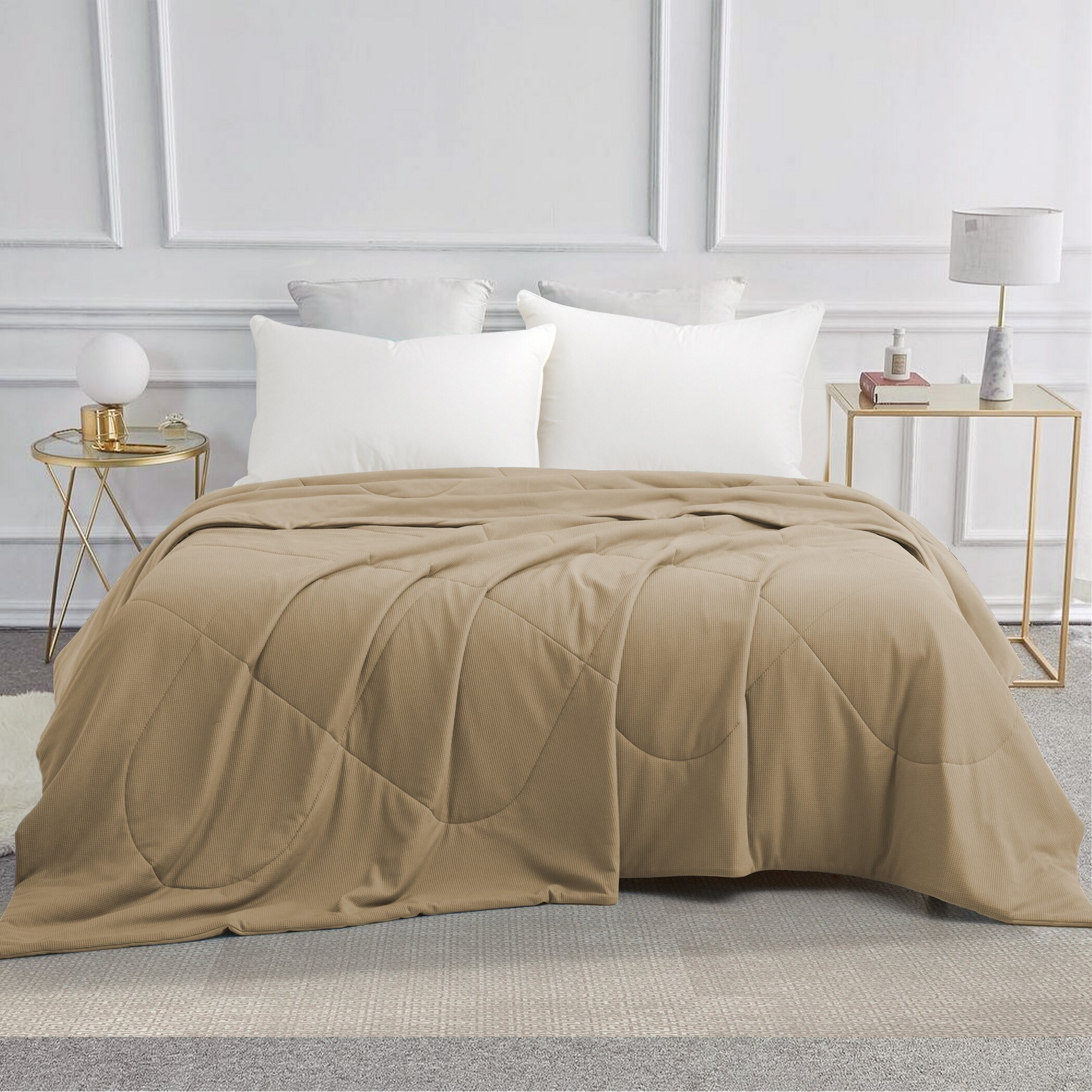 Cream hotsell waffle blanket