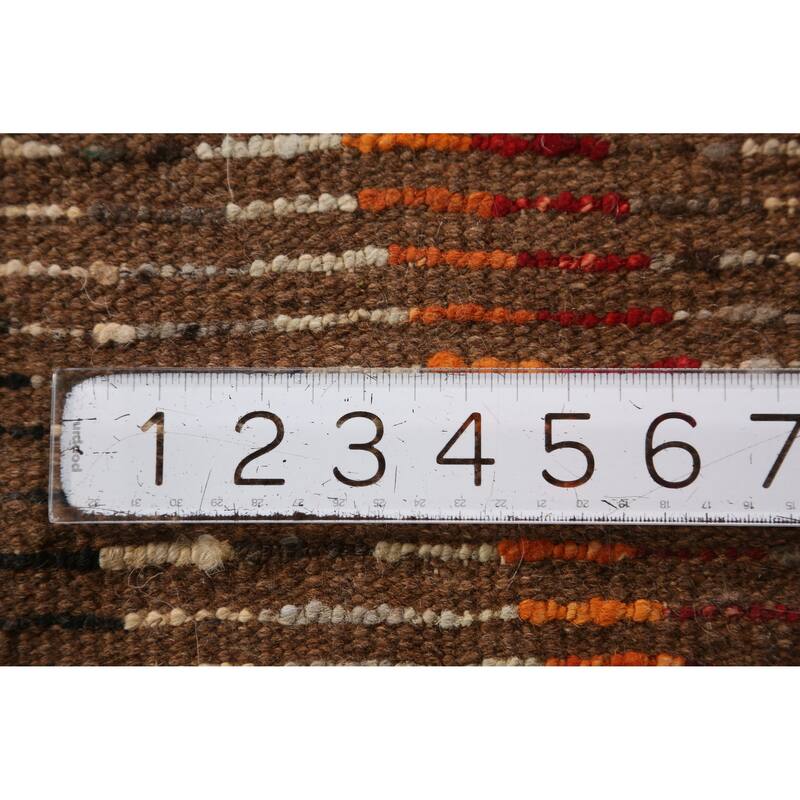 Chevron Style Moroccan Oriental Runner Rug Handmade Wool Carpet - 2'11" x 9'6"