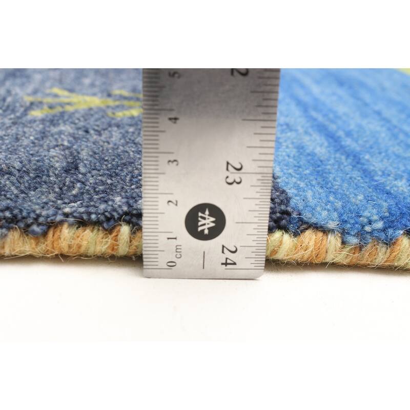 ECARPETGALLERY Hand Loomed Kashkuli Gabbeh Copper Wool Rug - 3'11 x 5'8