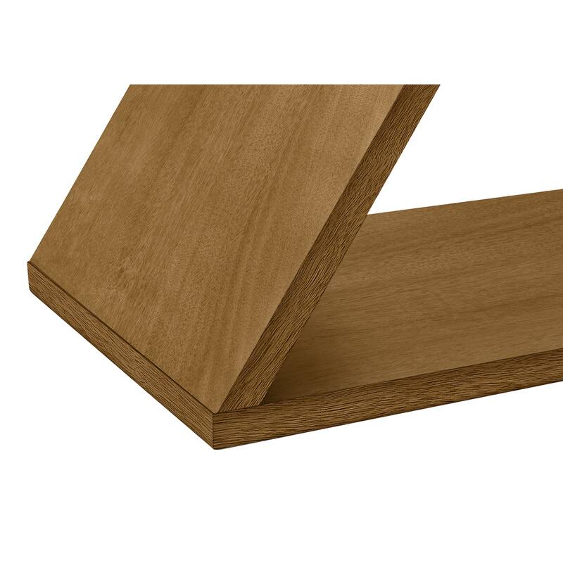 Contemporary Accent Table, Narrow Side/End Table for Living Room, Small Nightstand for Bedroom, 24" L x 11.75" W x 24.25" H