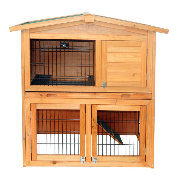 Triangle rabbit hutch store