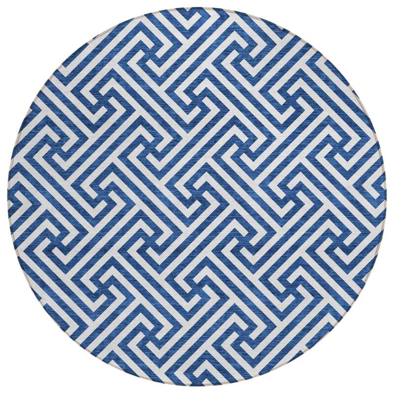 HomeRoots Geometric Transitional Rectangle Outdoor Rug