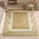 preview thumbnail 23 of 43, Jute Hand Braided Zigzag Stitch Natural Fibers Farmhouse Style Area Rug Brown/Beige - Rectangle 5' x 7'