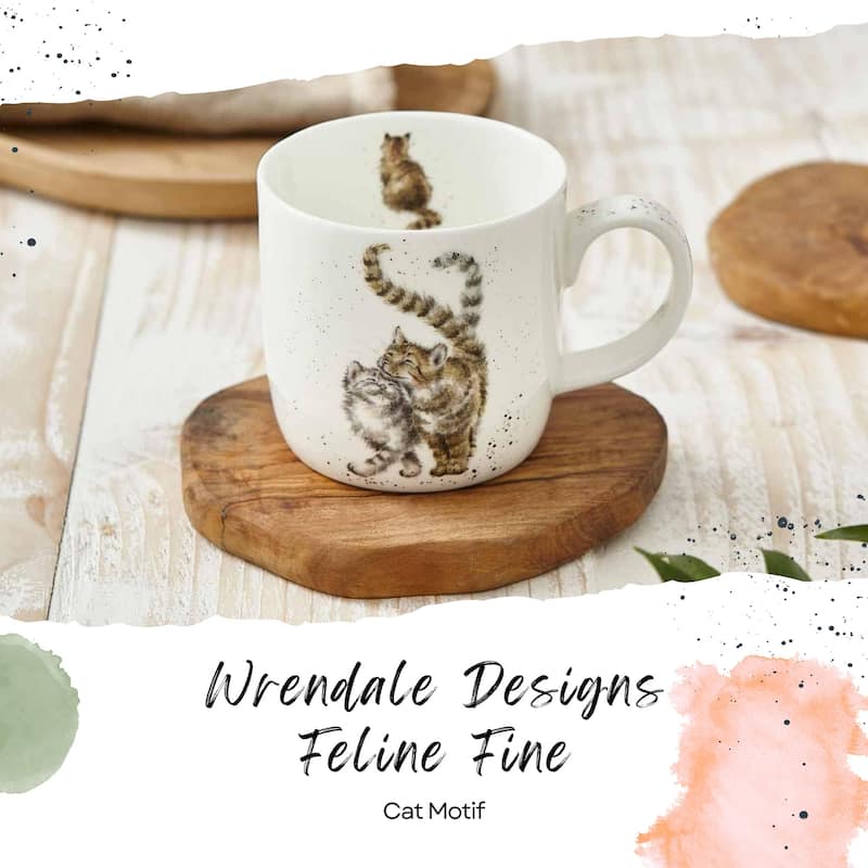 Royal Worcester Wrendale Design Mug Cats or Mouse Design