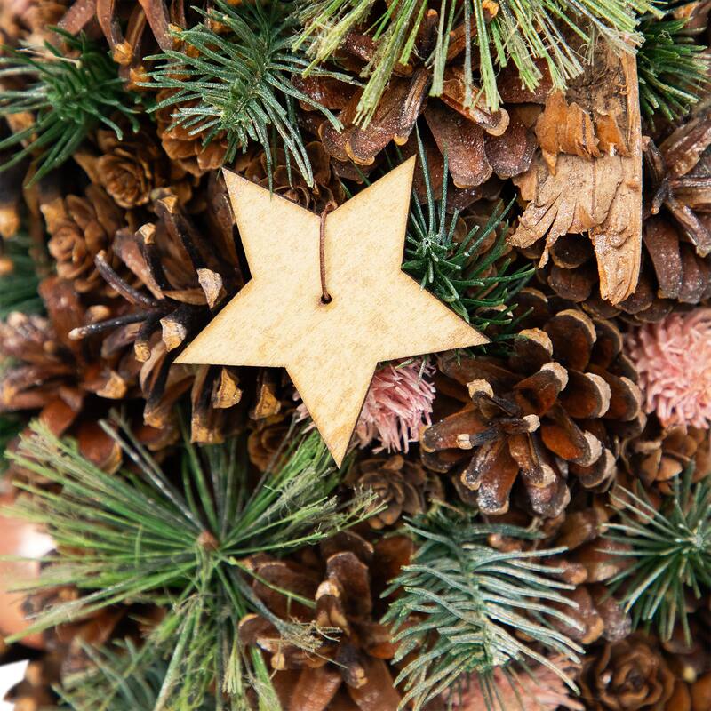 Pinecone and Tree Bark Artificial Christmas Decoration - 24" - 2 Foot