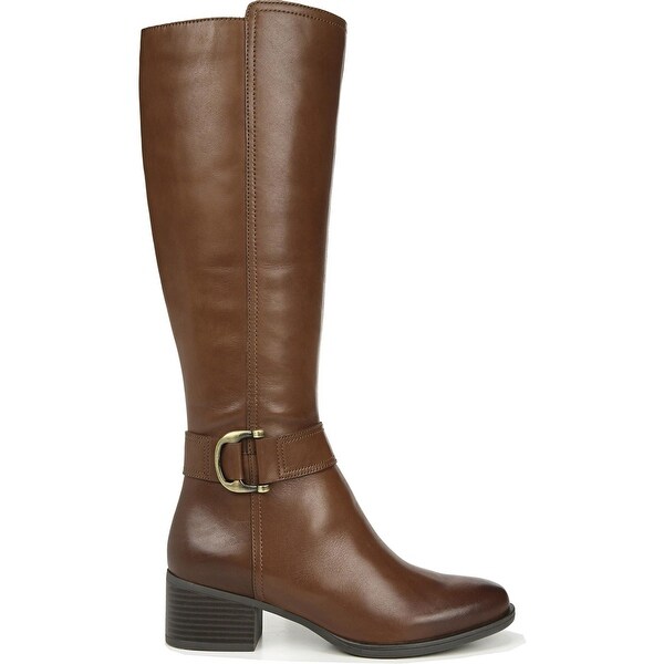 womens leather knee high boots wide calf