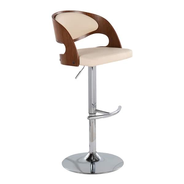Carson Carrington Visby Adjustable Bar Stool with Rounded T Footrest (Set of 3)