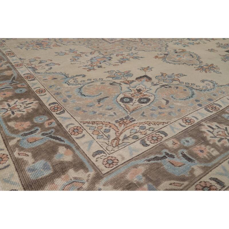 Tabriz Persian Area Rug Oriental Hand-Knotted Wool Carpet - 8'3"x 10'8"