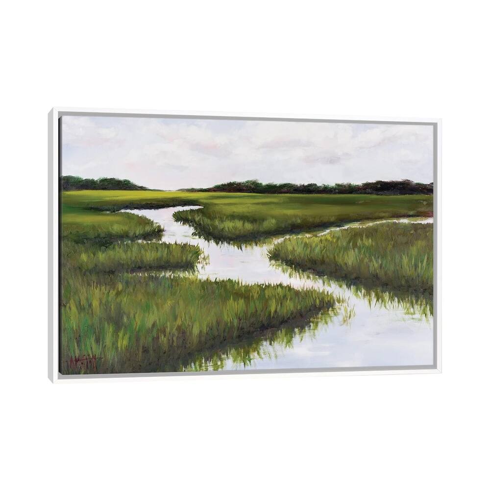 iCanvas "Green Summer Marsh" by April Moffatt Framed Canvas Print