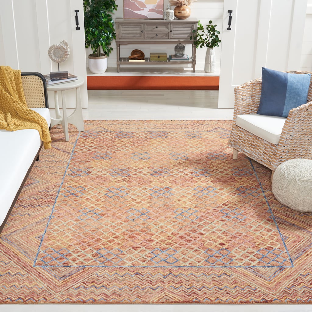SAFAVIEH Handmade Aspen Esperanca Bohemian & Eclectic Tribal Wool