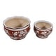 preview thumbnail 15 of 80, Decorative Floral Ceramic Chinoiserie Round Planter - Set of 2
