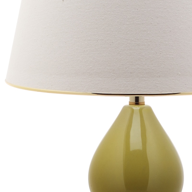 SAFAVIEH Lighting Julianna 26-inch Double Gourd White Table Lamp (Set of 2) - 16"x16"x26.5" - 16"W x 16"D x 27"H
