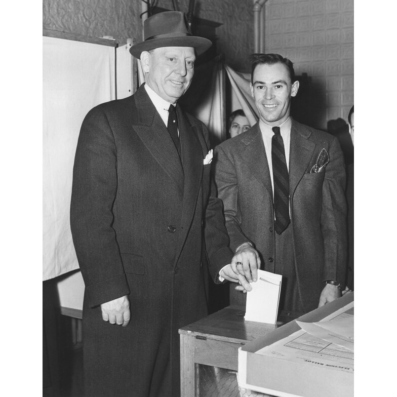 Shop Jersey City Mayor Frank Hagen Casting His Vote In The General