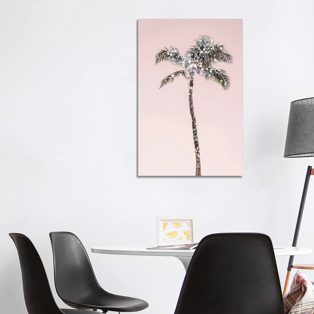 iCanvas "Glitter Palm Tree" by Ruby and B Canvas Print