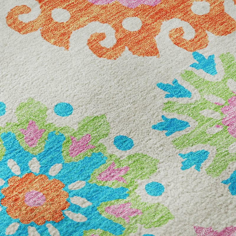 Premium Washable Super Soft Boho Suzani Mayfield Rug