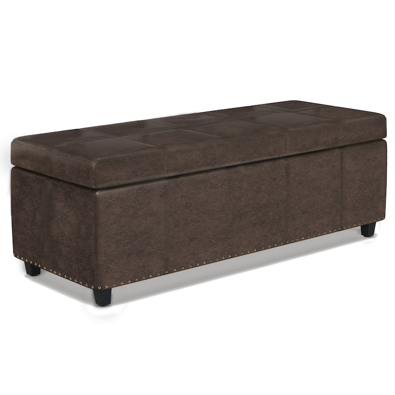 WYNDENHALL Stanford Upholstered Storage Ottoman