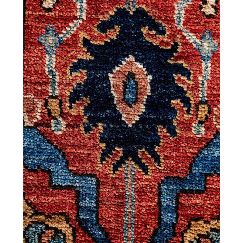 Serapi One-of-a-Kind Hand-Knotted Area Rug - Red - 9' 3" x 12' 0"