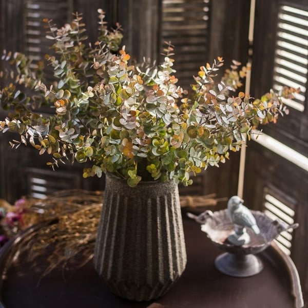 RusticReach Eucalyptus Plant Stem Autumn Green 26" Tall