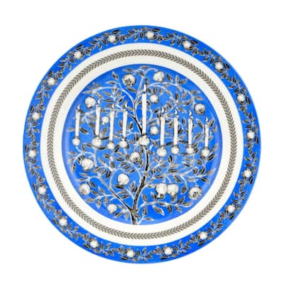 STP Goods 7.5" Hanukkah Porcelain Dessert Plate Set of 4