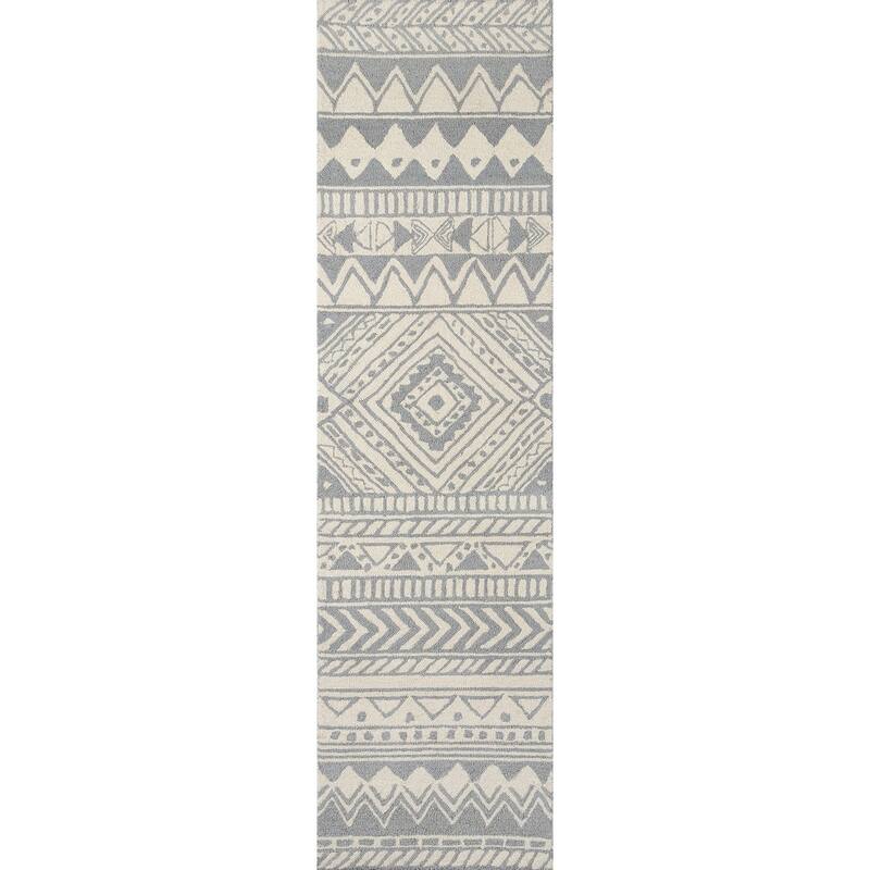 Momeni Mallorca Tribal Hand-hooked Wool Area Rug