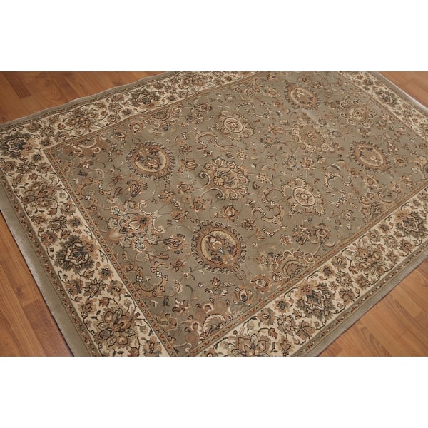 Gray Beige Brown Burgundy Multi Oriental Rug Wool Traditional Oriental Area Rug 5x7 5 X 6 10 Overstock 31302230