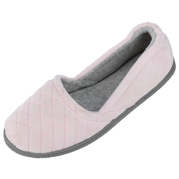 Shop Dearfoams Women&#39;s Velour Espadrille Slippers with Microfiber Insole - Free Shipping On ...