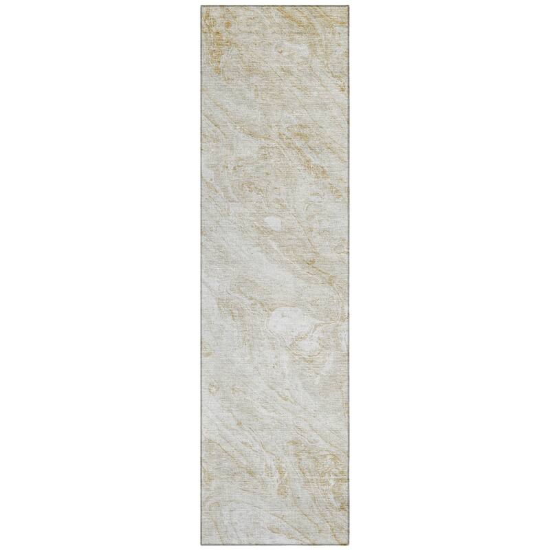 Machine Washable Indoor/ Outdoor Chantille Modern Abstract Rug