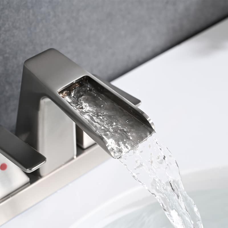 PROOX 4 in Centerset Bathroom Waterfall Faucet with Drain Assembly
