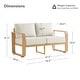 preview thumbnail 23 of 122, Spruce & Spring Outdoor Patio Furniture Set Aluminum Sofa Accent Chair