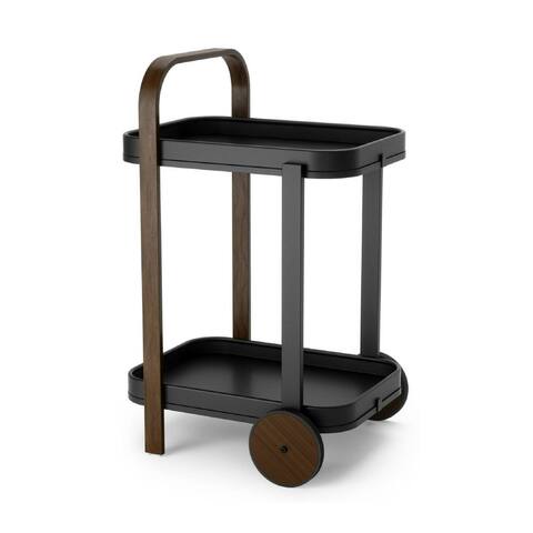 Umbra Bellwood Bar and Serving Cart (Black-Walnut)