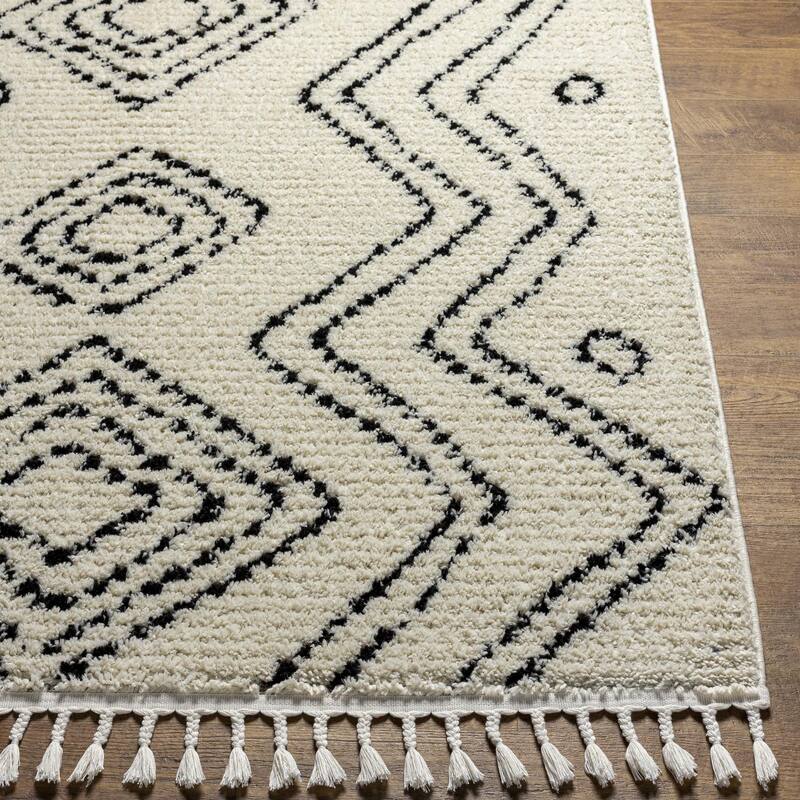Livabliss Casual Casablanca Shag Tribal Area Rug