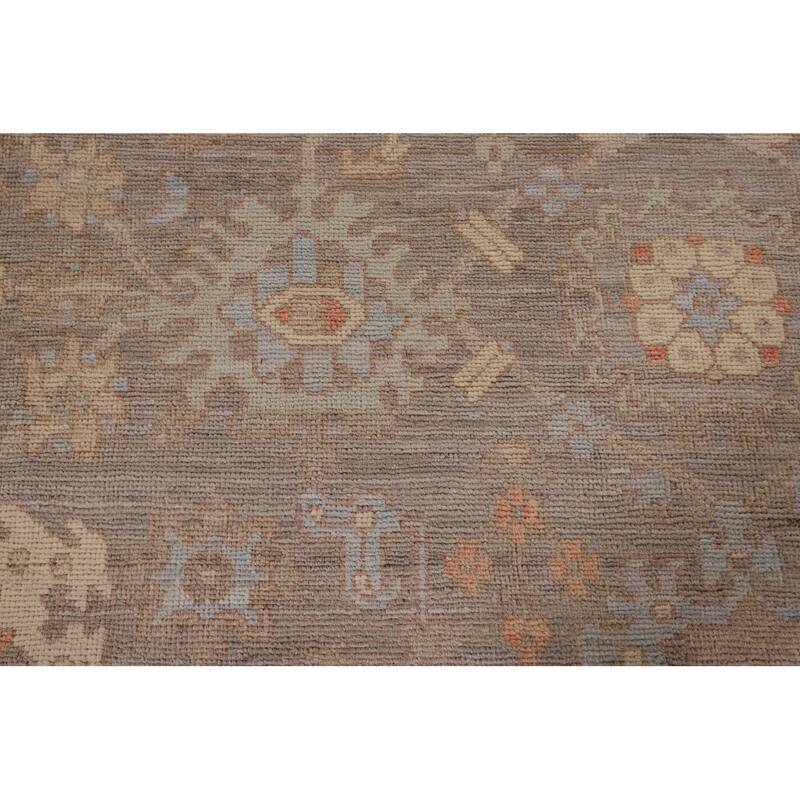 Vegetable Dye Oushak Oriental Area Rug Handmade Wool Carpet - 8'3" x 9'11"