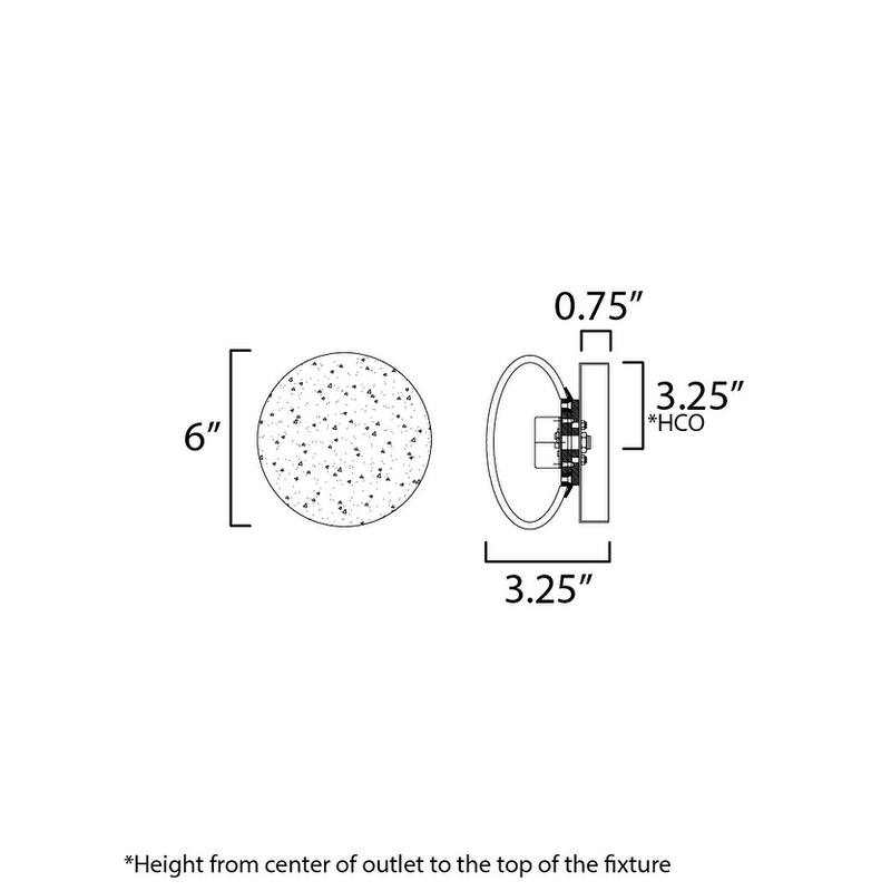 Studio M SM25391PC Soda Pop 6" Tall Wall Sconce