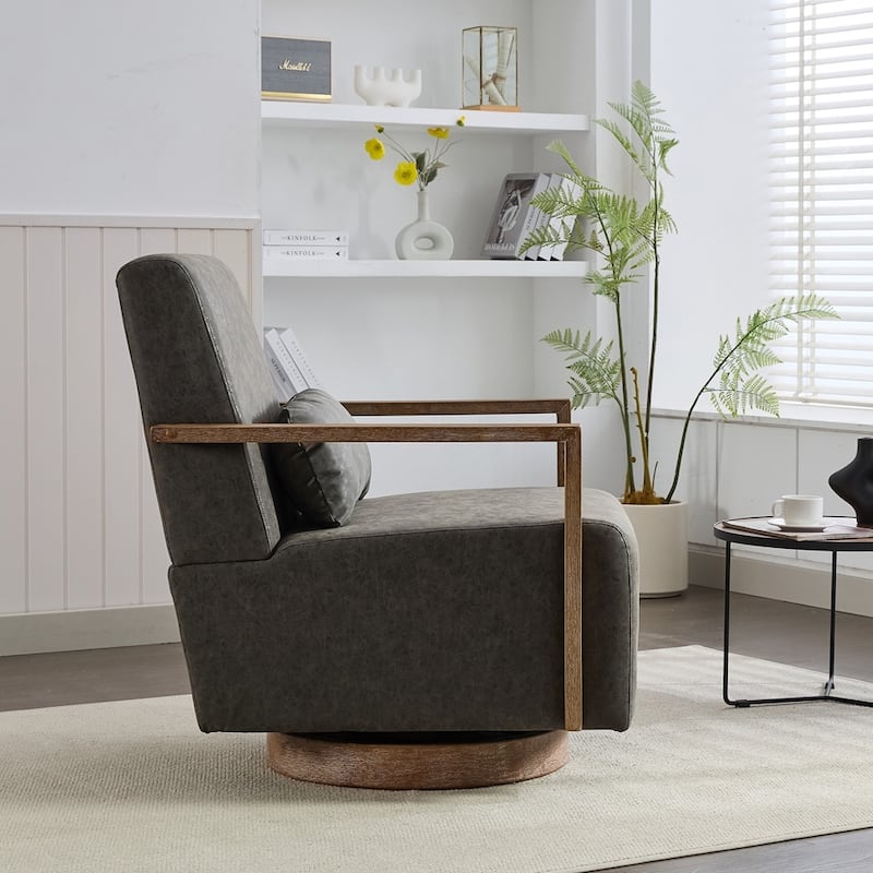 360 Degree Swivel Modern Upholstered Accent Chair
