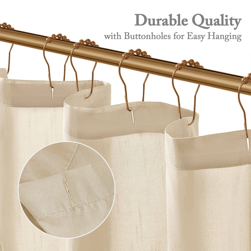 Madison Park Laurel Tufted Semi-Sheer Shower Curtain