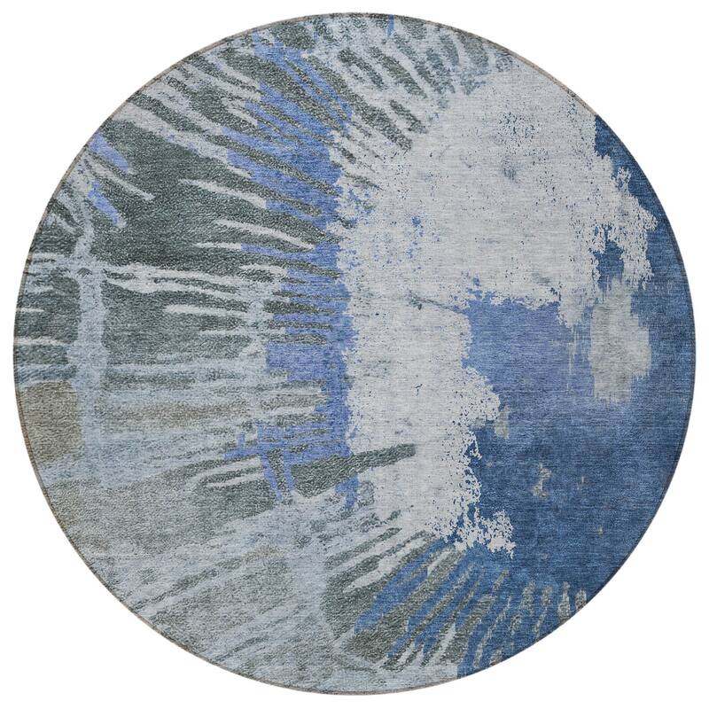 HomeRoots Abstract Transitional Rectangle Outdoor Rug