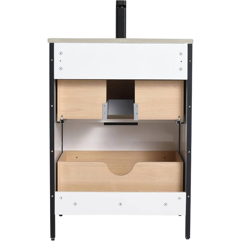 Blossom 24 Inch All Wood Freestanding Bathroom Vanity with Sink