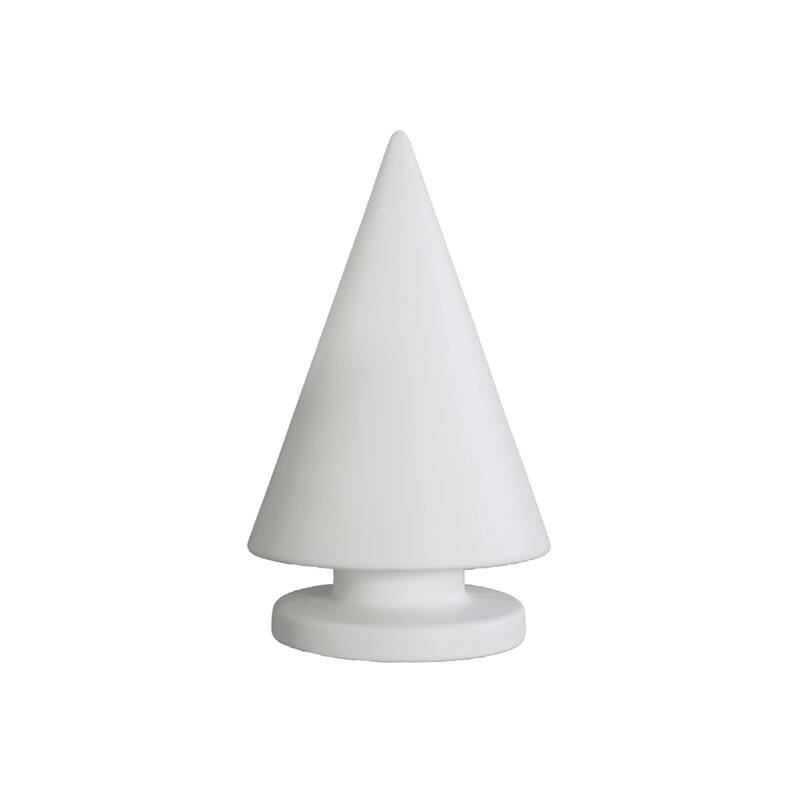 Large Christmas Tree Tabletop Figurine - 9.5" - White