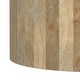 preview thumbnail 5 of 32, WYNDENHALL Hillmount SOLID MANGO WOOD 36 inch Wide Round Contemporary Drum Coffee Table & Fully Assembled - 36"d x 36" w x 14"h