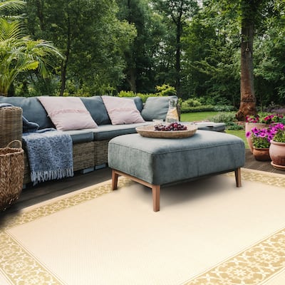 SAFAVIEH Courtyard Rubina Indoor/ Outdoor Waterproof Patio Backyard Rug
