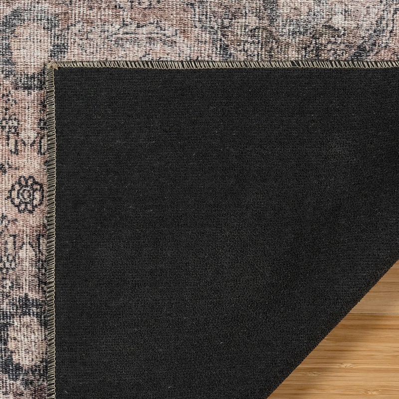 Thomasville Emporia Industrial Old World Chenille Machine Washable Non-Slip Flat Pile Area Rug Collection
