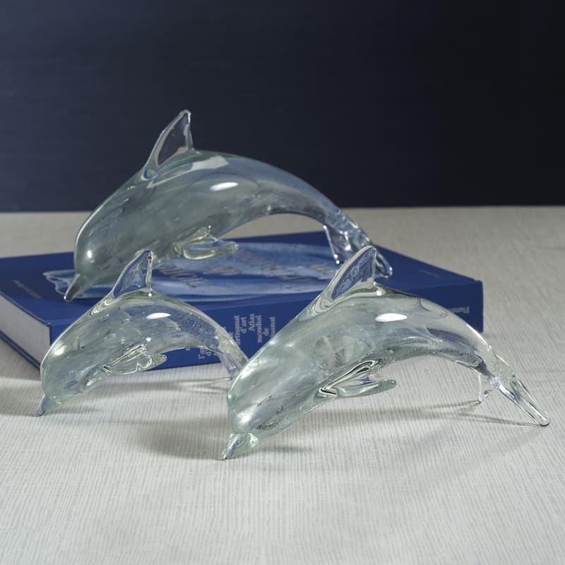 Marinella Decorative Glass Dolphin