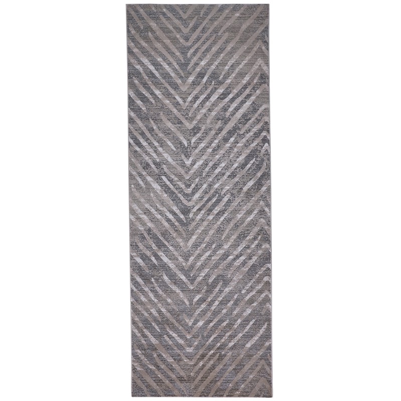 Grand Bazaar Vanhorn Machine Made Herringbone Modern Area Rug